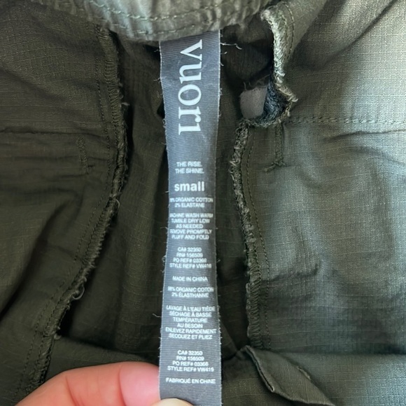 Vuori Ripstop Wideleg Pant green small - Picture 12 of 12